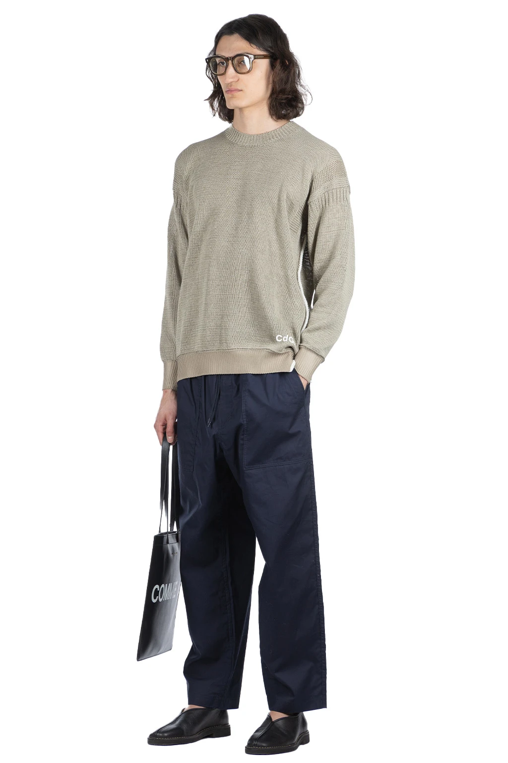 Cotton Gima X Poly Jersey Embossed Logo Sweater - Seige Green 7 Cotton Gima X Poly Jersey Embossed Logo Sweater - Seige Green - Image 7