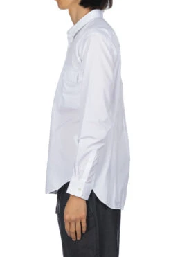 Dress Shirt With Double Pockets - White -Lemaire Shop Comme Des Garcons Homme Deux Dress Shirt With Double Pockets White DL B025 03