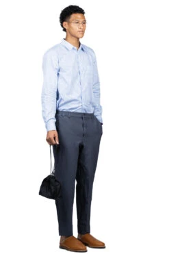 Poly Jacquard Komon Pattern Pants - Gray -Lemaire Shop Comme Des Garcons Homme Deux Poly Jacquard Komon Pattern Pants Gray DJ P034 08