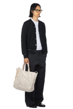 Rib Knit Cardigan - Black -Lemaire Shop Comme Des Garcons Homme Deux Rib Knit Cardigan Black DL N507 08