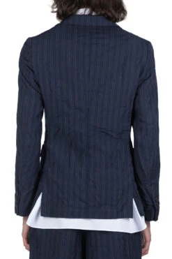 Stripe Jacket - Navy -Lemaire Shop Comme Des Garcons Homme Deux Stripe Jacket Navy DM J031 1 04