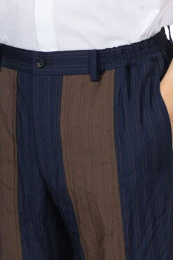 Stripe Pants - Navy -Lemaire Shop Comme Des Garcons Homme Deux Stripe Pants Navy DM P051 051 1 05