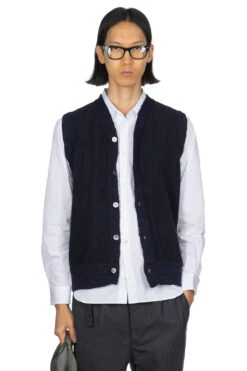 Wool Sweater Vest - Navy