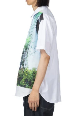 Pattern Shirt - A White -Lemaire Shop Comme Des Garcons Homme Pattern Shirt A White HM B027 051 1 03