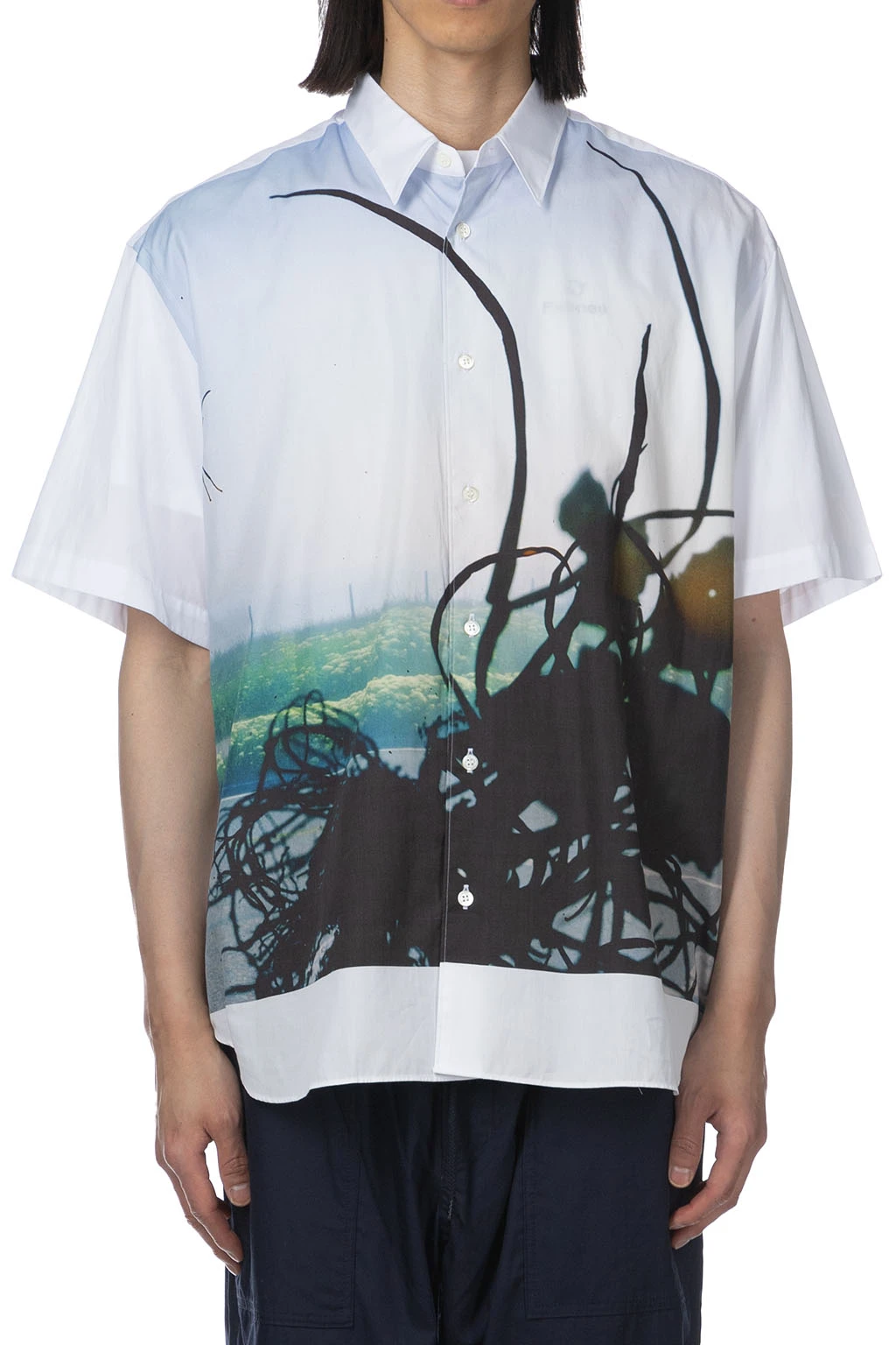 Pattern Shirt - Abstract White 2 Pattern Shirt - Abstract White - Image 2