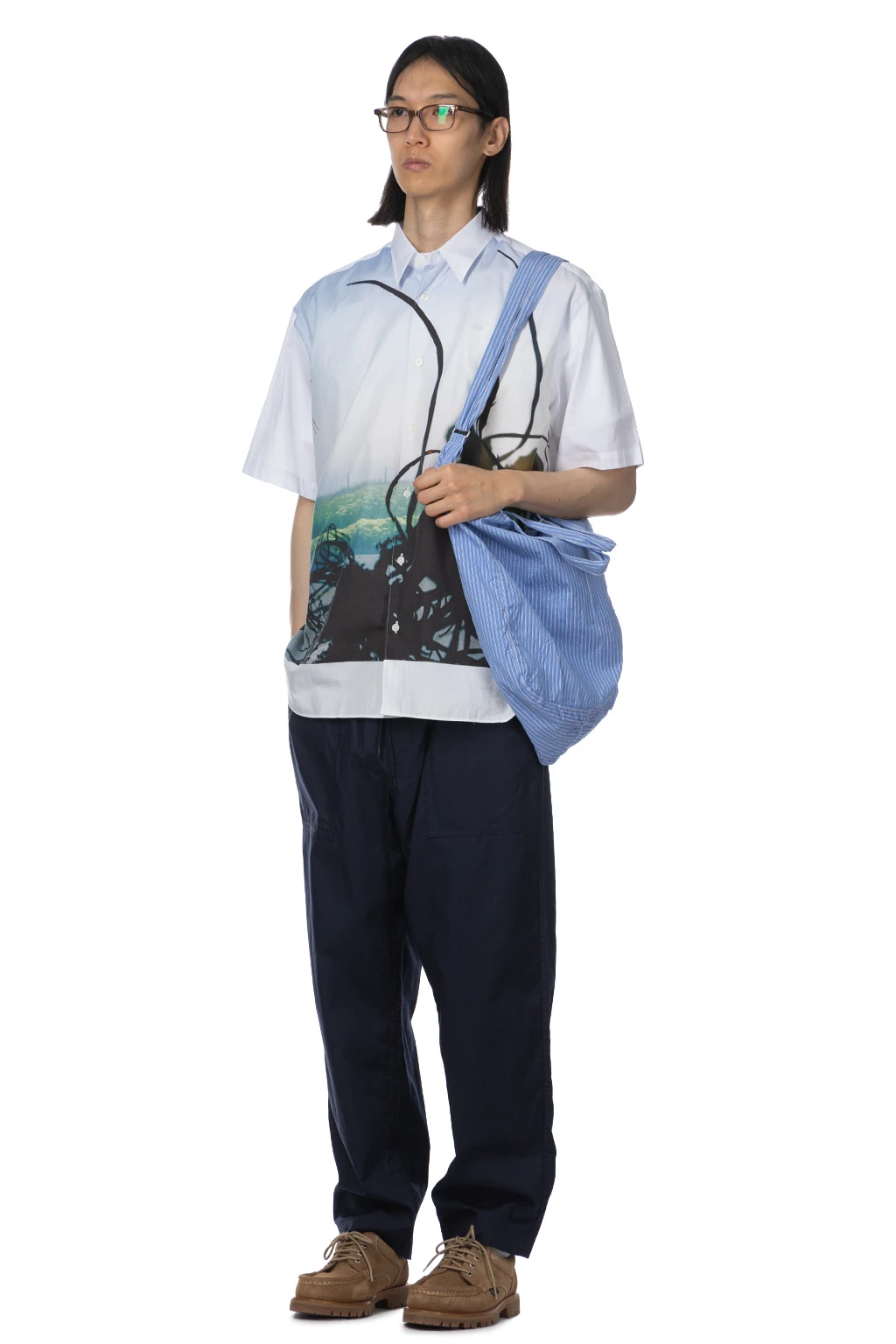 Pattern Shirt - Abstract White 8 Pattern Shirt - Abstract White - Image 8