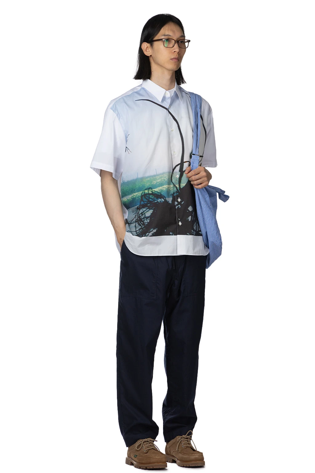 Pattern Shirt - Abstract White 9 Pattern Shirt - Abstract White - Image 9