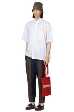 Shirt With Draw Stripe - White -Lemaire Shop Comme Des Garcons Homme Shirt with Draw Stripe White HM B023 051 2 07