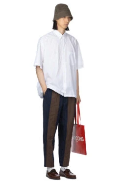 Shirt With Draw Stripe - White -Lemaire Shop Comme Des Garcons Homme Shirt with Draw Stripe White HM B023 051 2 08