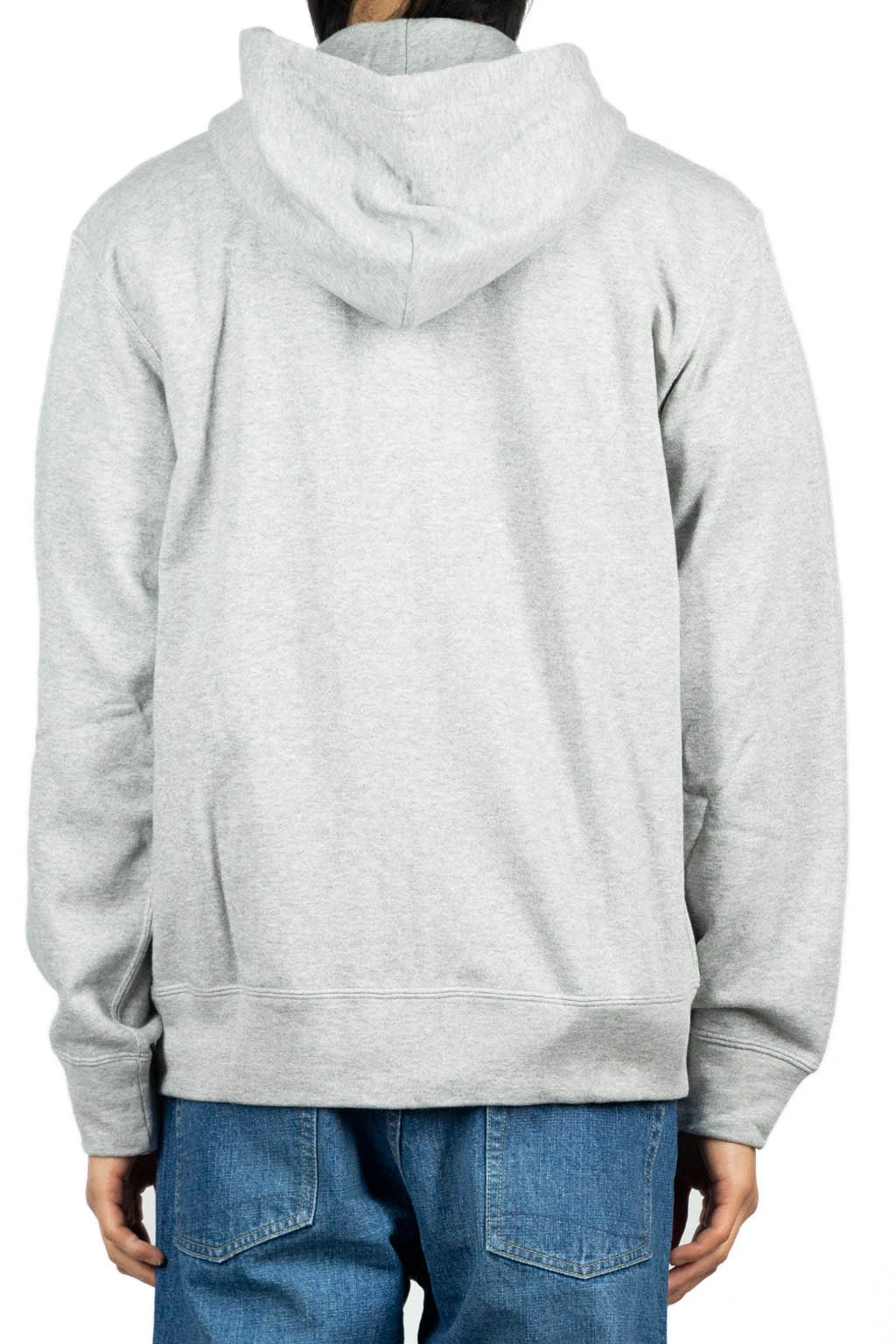 Comme Des Garçons Play Double Black Heart Zip Hoodie - Light Grey 4 Comme Des Garçons Play Double Black Heart Zip Hoodie - Light Grey - Image 4