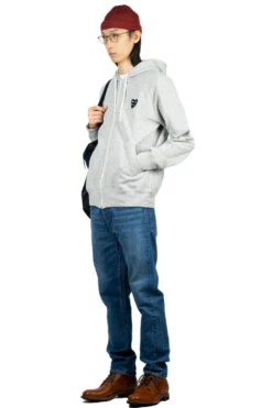 Comme Des Garçons Play Double Black Heart Zip Hoodie - Light Grey 11 Comme Des Garçons Play Double Black Heart Zip Hoodie - Light Grey -Lemaire Shop Comme Des Garcons Play Double Black Heart Zip Hoodie Light Grey AZ T302 051 1 06