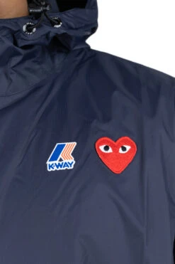 Comme Des Garçons Play K-WAY Hoodie Full Zip - Navy 11 Comme Des Garçons Play K-WAY Hoodie Full Zip - Navy -Lemaire Shop Comme Des Garcons Play K WAY Hoodie Full Zip Navy AZ J501 051 1 05 m