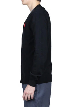 Comme Des Garçons Play Red Heart Cardigan - Black -Lemaire Shop Comme Des Garcons Play Red Heart Cardigan Black AZ N008 1 noe 03 m