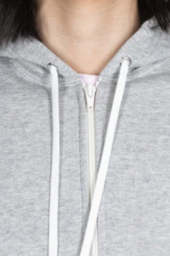 Comme Des Garçons Play Red Heart Full Zip Hoodie - Grey -Lemaire Shop Comme Des Garcons Play Red Heart Full Zip Hoodie Grey AZ T168 051 1 05 m