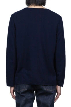 Comme Des Garçons Play Red Heart Wool Knit Crewneck Pullover - Navy -Lemaire Shop Comme Des Garcons Play Red Heart Wool Knit Crewneck Pullover Navy AZ N068 2 0204 m