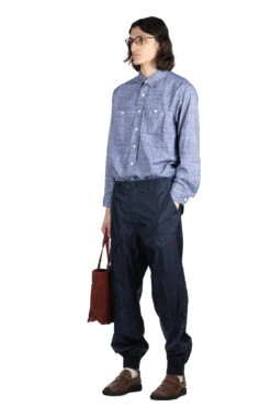 Airborne Pant- Navy Nylon Ripstop -Lemaire Shop Engineered Garments Airborne Pant Navy Nylon Ripstop 24S1F035 DZ 028 07 m