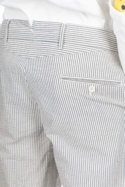 Andover Pant - Navy Natural Cotton Seersucker -Lemaire Shop Engineered Garments Andover Pant Navy Natural Cotton Seersucker 24S1F001 SD029 NOE 06 m