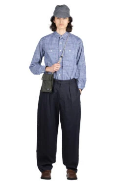 Carlyle Pant- Navy Linen Twill