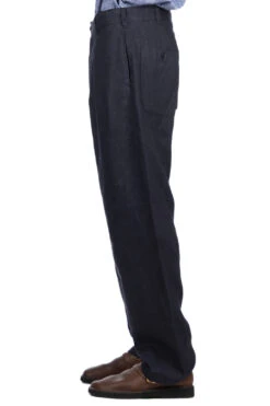Carlyle Pant- Navy Linen Twill -Lemaire Shop Engineered Garments Carlyle Pant Navy Linen Twill 24S1F012 ET 027 NOE 03