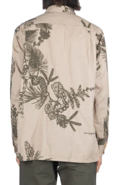 Classic Shirt - Khaki Pinecone Print French Twill -Lemaire Shop Engineered Garments Classic Shirt Khaki Pinecone Print French Twill 23F1A005 CT258 viv 04