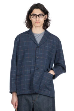 Loiter Jacket - Navy CL Windowpane