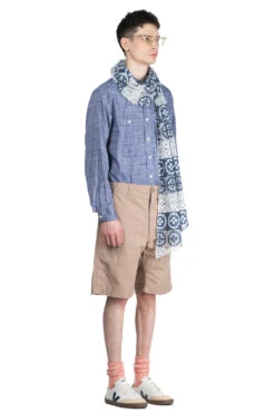 Long Scarf - Blue X Grey Poly Crochet -Lemaire Shop Engineered Garments Long Scarf Blue x Grey Poly Crochet 24S1H001 IB003 23 m