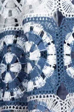 Long Scarf - Blue X Grey Poly Crochet -Lemaire Shop Engineered Garments Long Scarf Blue x Grey Poly Crochet 24S1H001 IB003 24 m