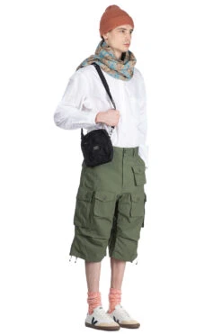 Long Scarf - Khaki CP Embroidery -Lemaire Shop Engineered Garments Long Scarf Khaki CP Embroidery 24S1H001 IB002 ta 23 m