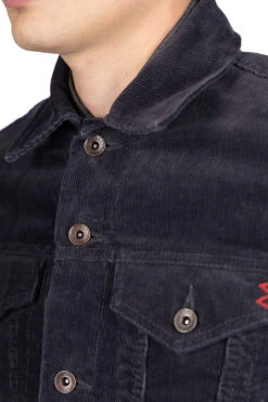 Corduroy Modified Type III Jacket - Black -Lemaire Shop Iron Heart Corduroy Modified Type III Jacket Black IHJ 69 BLK 05