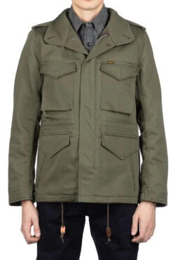 Lemaire Shop -Lemaire Shop Iron Heart Sateen M65 Field Jacket Olive IHM 27 OLV 02