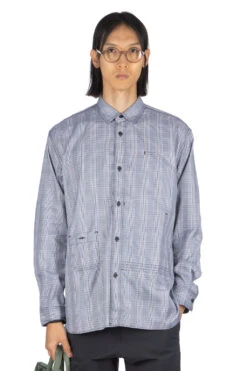 Checker Shirt With Elbow Patch - White Black X Black