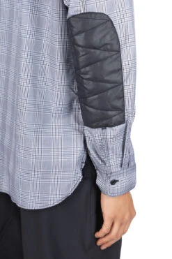 Checker Shirt With Elbow Patch - White Black X Black -Lemaire Shop Junya Watanabe MAN Checker Shirt With Elbow Patch White Black x Black WL B003 15