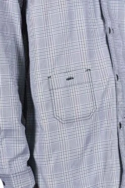 Checker Shirt With Elbow Patch - White Black X Black -Lemaire Shop Junya Watanabe MAN Checker Shirt With Elbow Patch White Black x Black WL B003 16