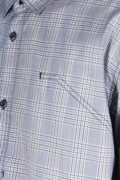 Checker Shirt With Elbow Patch - White Black X Black -Lemaire Shop Junya Watanabe MAN Checker Shirt With Elbow Patch White Black x Black WL B003 17