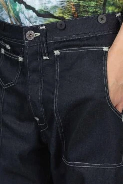 Pants - Navy White -Lemaire Shop Junya Watanabe MAN Pants Navy White WM P917 100 1 05