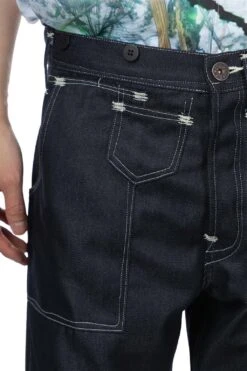 Pants - Navy White -Lemaire Shop Junya Watanabe MAN Pants Navy White WM P917 100 1 06