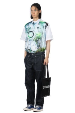 Pants - Navy White -Lemaire Shop Junya Watanabe MAN Pants Navy White WM P917 100 1 09