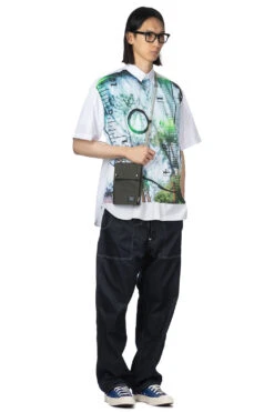 Pants - Navy White -Lemaire Shop Junya Watanabe MAN Pants Navy White WM P917 100 1 11