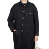 X Levis Long Wool Coat - Black X Black