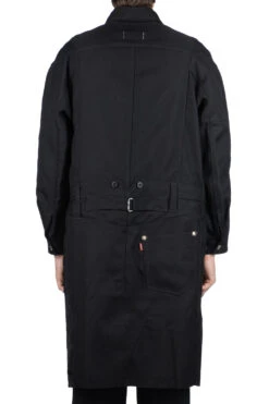 X Levis Long Wool Coat - Black X Black 12 X Levis Long Wool Coat - Black X Black -Lemaire Shop Junya Watanabe MAN x Levis Long Wool Coat Black x Black WL C901 04