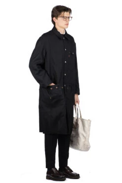 X Levis Long Wool Coat - Black X Black 16 X Levis Long Wool Coat - Black X Black -Lemaire Shop Junya Watanabe MAN x Levis Long Wool Coat Black x Black WL C901 08