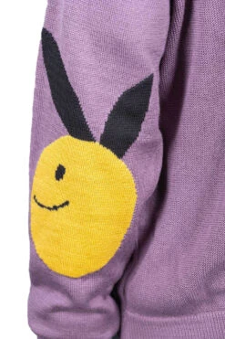 10G ECO Knit Elbow CONEYBOWY Short Cardigan - Pink X Purple -Lemaire Shop Kapital 10G ECO Knit Elbow CONEYBOWY Short Cardigan Pink x Purple K2208KN001 PPR noe 13 m