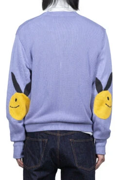 10G ECO Knit Elbow CONEYBOWY Short Cardigan - Violet -Lemaire Shop Kapital 10G ECO Knit Elbow CONEYBOWY Short Cardigan Violet K2213KN150 VIL viv 04 m