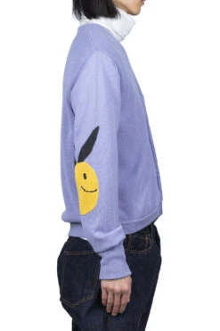 10G ECO Knit Elbow CONEYBOWY Short Cardigan - Violet -Lemaire Shop Kapital 10G ECO Knit Elbow CONEYBOWY Short Cardigan Violet K2213KN150 VIL viv 05 m