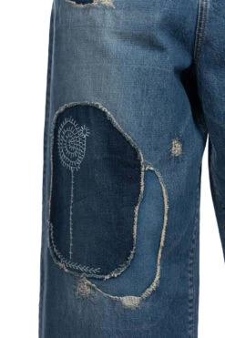 14oz Denim PORT Baggy Pants (HIPPIE-Champetre Remake) -Lemaire Shop Kapital 14oz Denim PORT Baggy Pants HIPPIE Champetre Remake K2309LP035 PRO 36 m