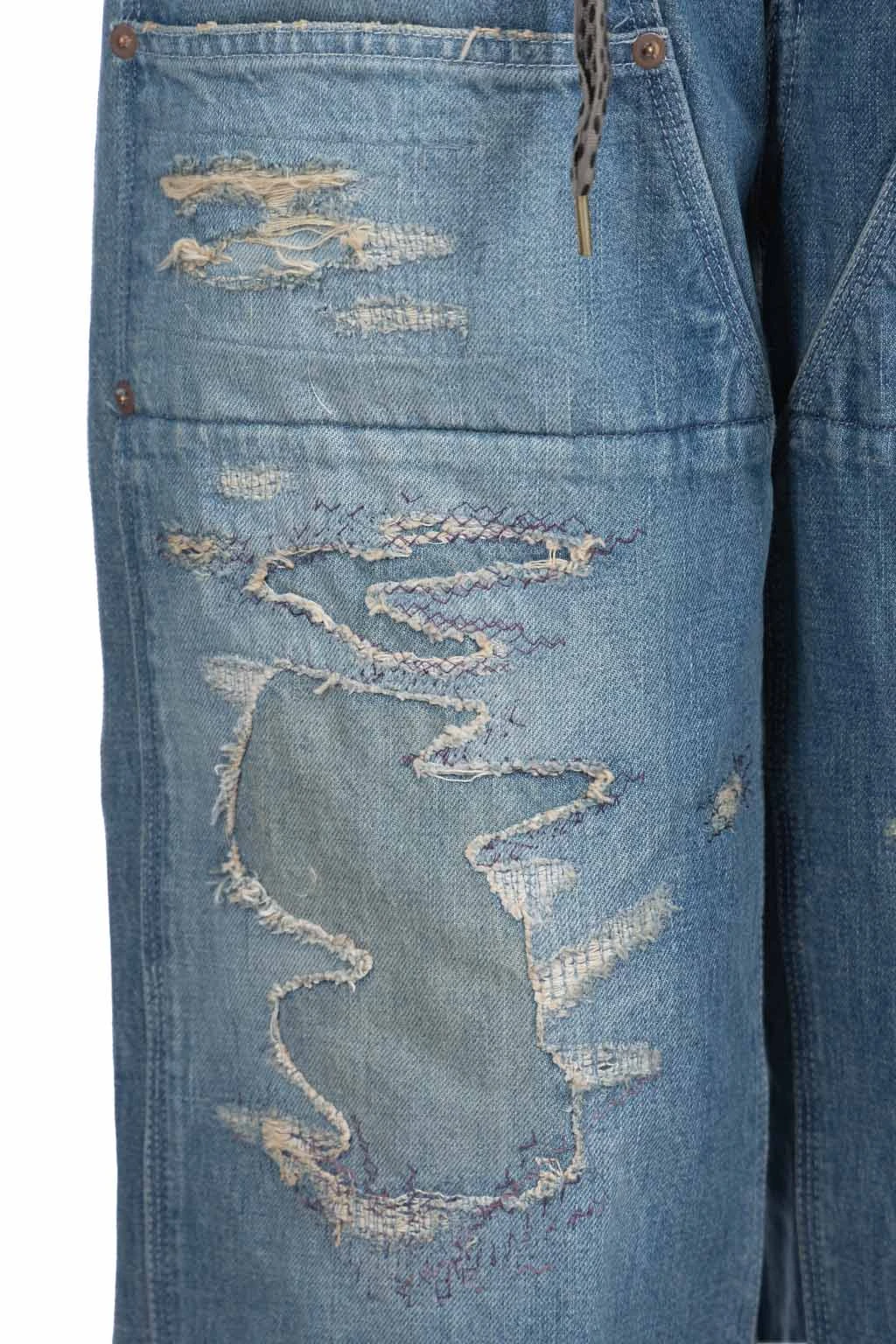 14oz Denim W-Knee EASY Baggy Pants - DIXIE LUMBER Remake 6 14oz Denim W-Knee EASY Baggy Pants - DIXIE LUMBER Remake - Image 6