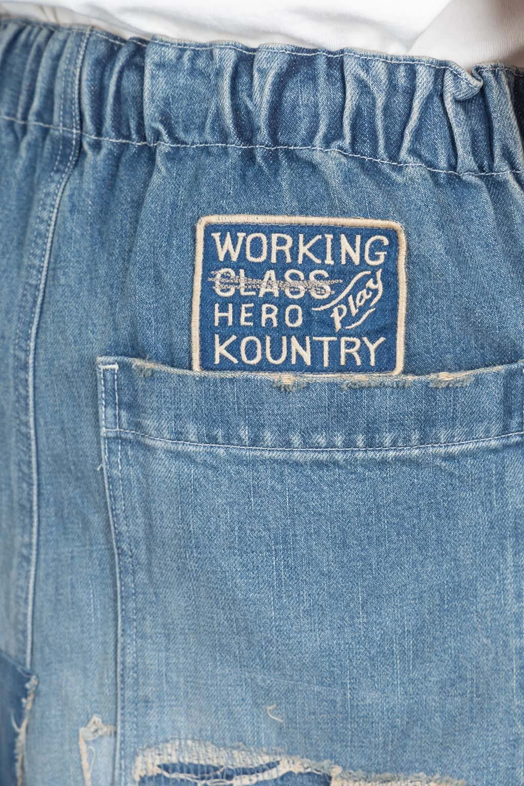 14oz Denim W-Knee EASY Baggy Pants - DIXIE LUMBER Remake 8 14oz Denim W-Knee EASY Baggy Pants - DIXIE LUMBER Remake - Image 8