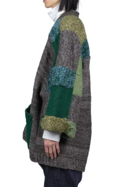 3G Wool Hand Knit TUGIHAGI KESA Cardigan -Lemaire Shop Kapital 3G Wool Hand Knit TUGIHAGI KESA Cardigan K2211KN119 noe 03 m