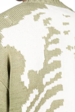 5G Cotton Knit BONE Crew Sweater - Khaki 14 5G Cotton Knit BONE Crew Sweater - Khaki -Lemaire Shop Kapital 5G Cotton Knit BONE Crew Sweater Khaki EK 1077KN KHA 06 m