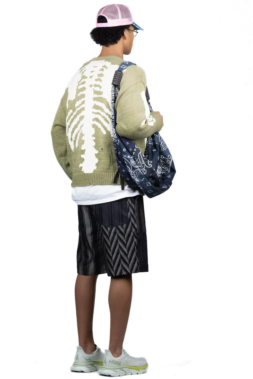 5G Cotton Knit BONE Crew Sweater - Khaki 9 5G Cotton Knit BONE Crew Sweater - Khaki - Image 9